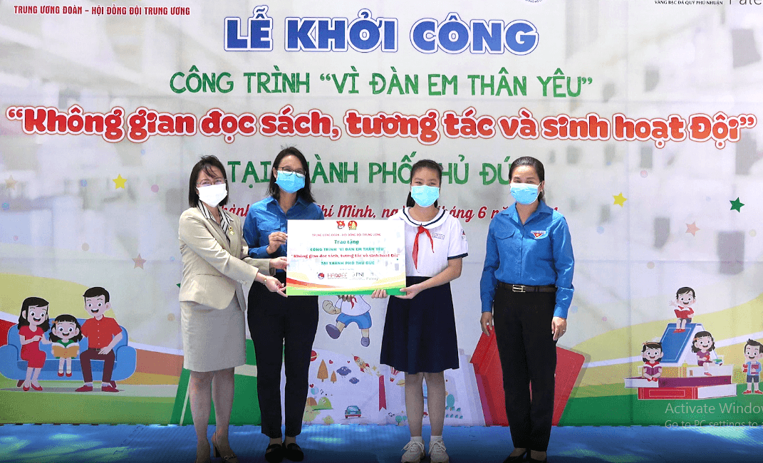 Xây dựng công trình “Không gian đọc sách, tương tác và sinh hoạt Đội”