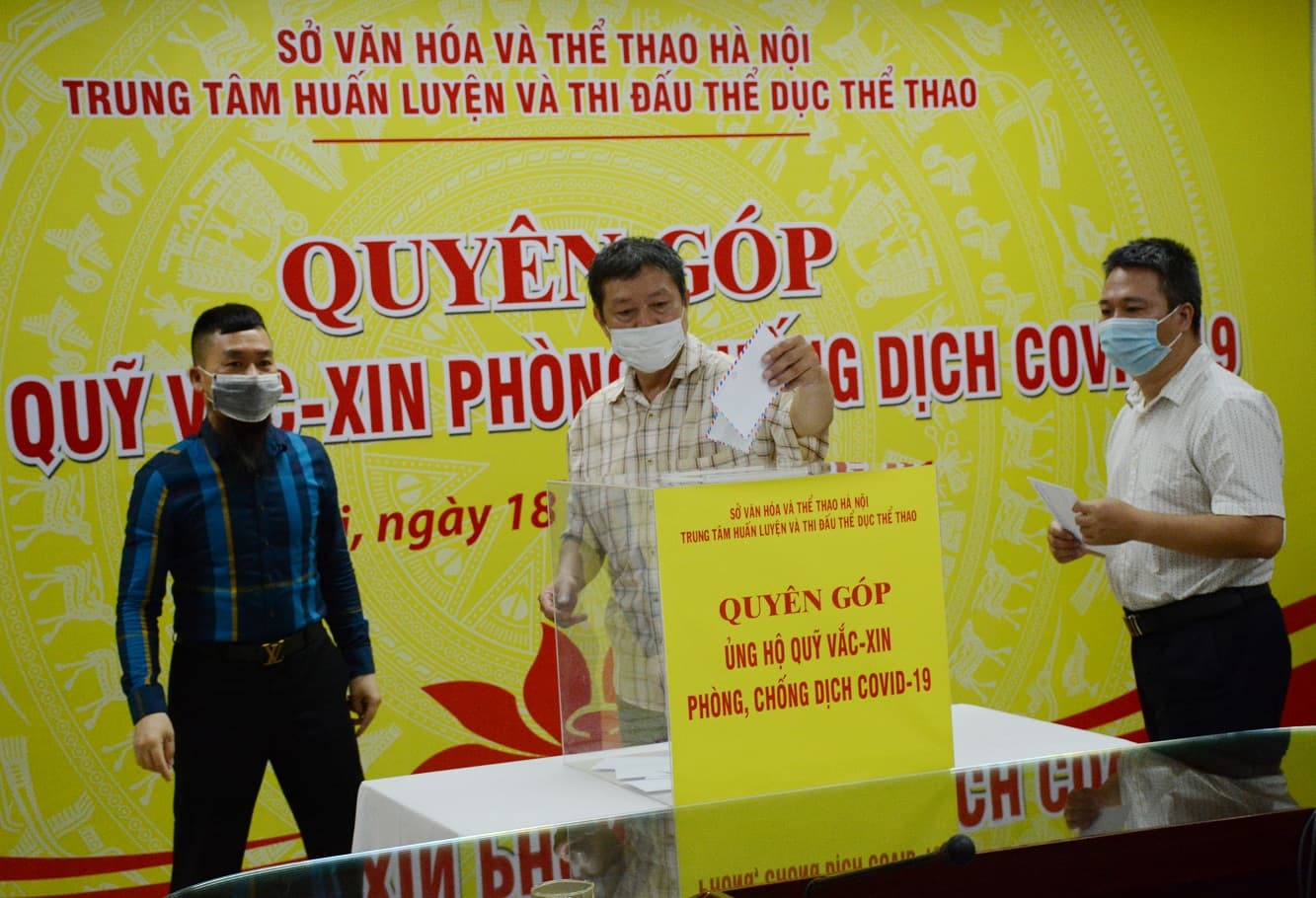 Thể thao Hà Nội góp hơn 183 triệu đồng ủng hộ Quỹ vaccine phòng Covid-19