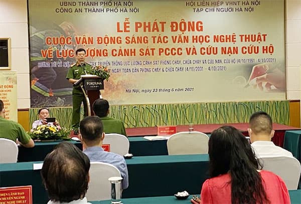 Phát động sáng tác văn học nghệ thuật về Cảnh sát phòng cháy, chữa cháy và cứu nạn, cứu hộ