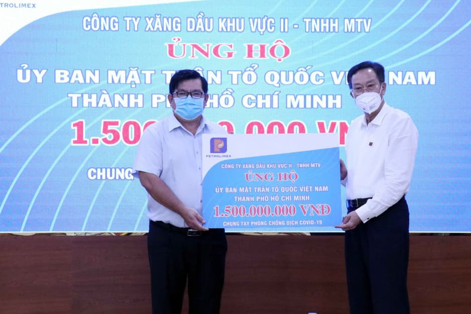 TP Hồ Chí Minh tiếp nhận kinh phí ủng hộ phòng, chống Covid-19