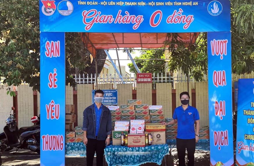 “Gian hàng 0 đồng” lan tỏa yêu thương