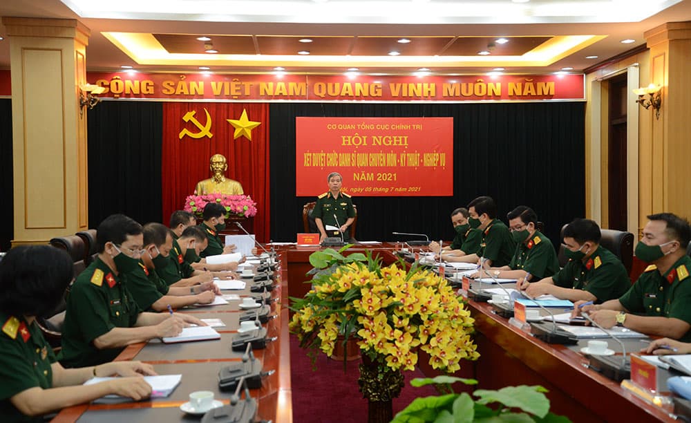 Xét duyệt chức danh sĩ quan chuyên môn-kỹ thuật-nghiệp vụ năm 2021