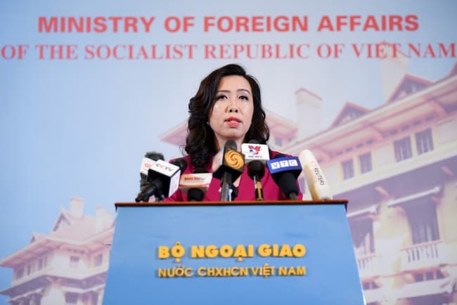 Việt Nam ủng hộ việc giải quyết tranh chấp ở Biển Đông bằng các biện pháp hòa bình
