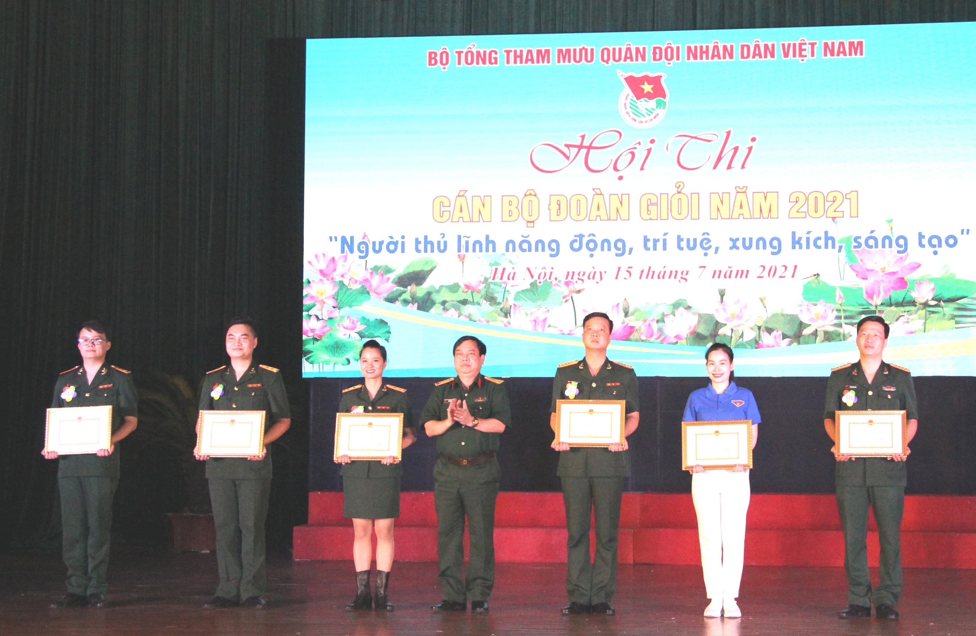 Sôi nổi Hội thi cán bộ đoàn giỏi Bộ Tổng Tham mưu năm 2021 Cụm số 2
