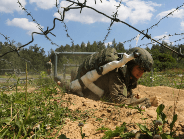 Đội tuyển Quân y Nga và Palestine thao diễn chuẩn bị cho Army Games 2021