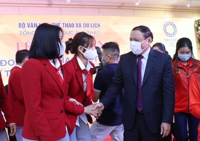 Bộ trưởng Bộ Văn hóa, Thể thao và Du lịch động viên Đoàn thể thao Việt Nam dự Olympic