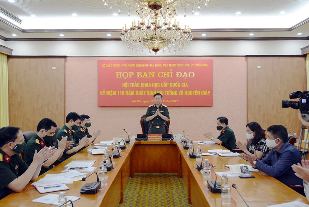 Họp Ban chỉ đạo Hội thảo khoa học cấp Quốc gia kỷ niệm 110 năm Ngày sinh Đại tướng Võ Nguyên Giáp