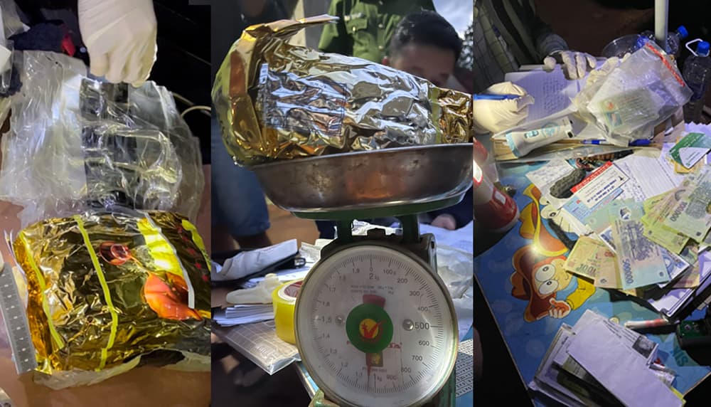 Gia Lai: Bắt vụ vận chuyển 1,2kg ma túy đá