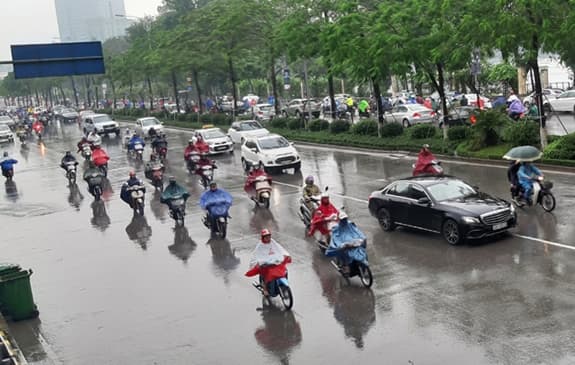 Các tỉnh vùng núi Bắc Bộ có mưa rào và dông