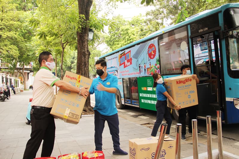 BRGMart cung ứng hàng thiết yếu cho “Siêu thị 0 đồng”