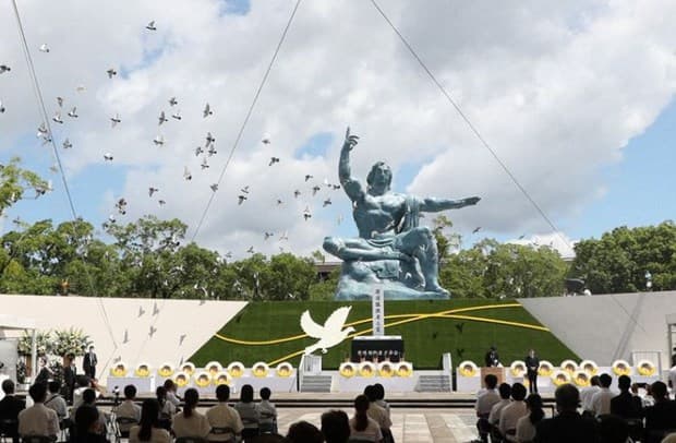 Nhật Bản tưởng niệm 76 năm Ngày Mỹ ném bom nguyên tử xuống Nagasaki