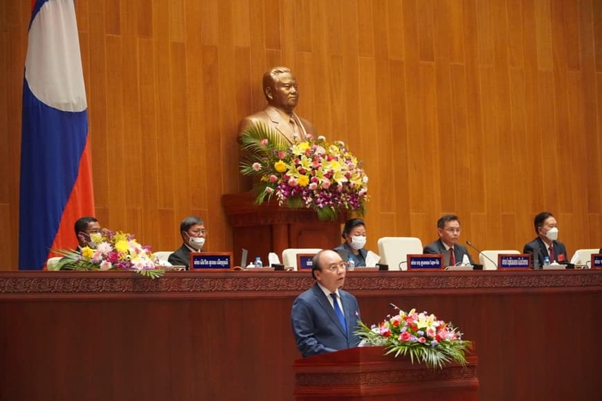 Toàn văn bài phát biểu của Chủ tịch nước Nguyễn Xuân Phúc tại phiên họp Quốc hội khóa IX nước CHDCND Lào