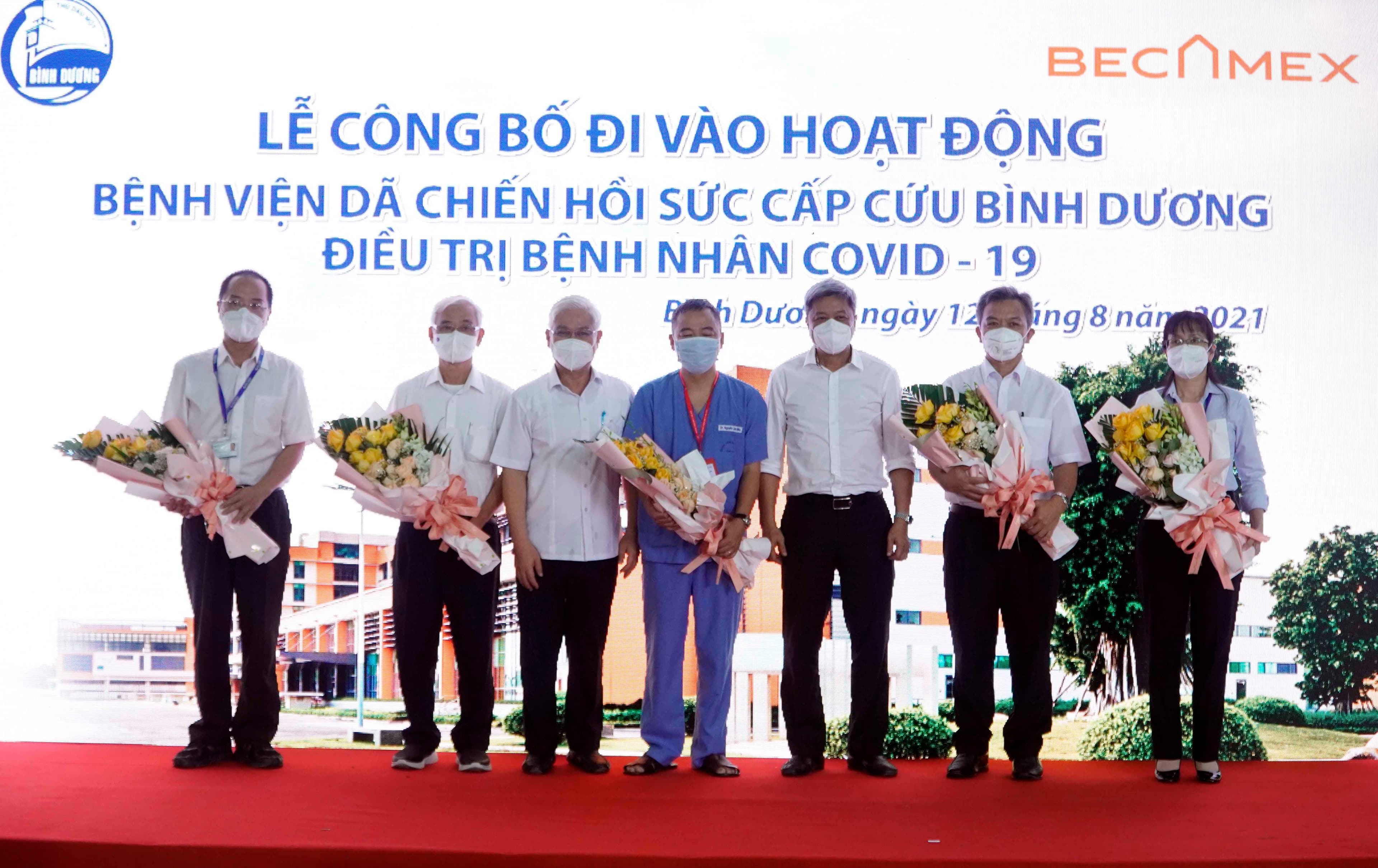 UBND tỉnh Bình Dương phối hợp Becamex IDC đưa vào hoạt động Bệnh viện dã chiến Hồi sức cấp cứu