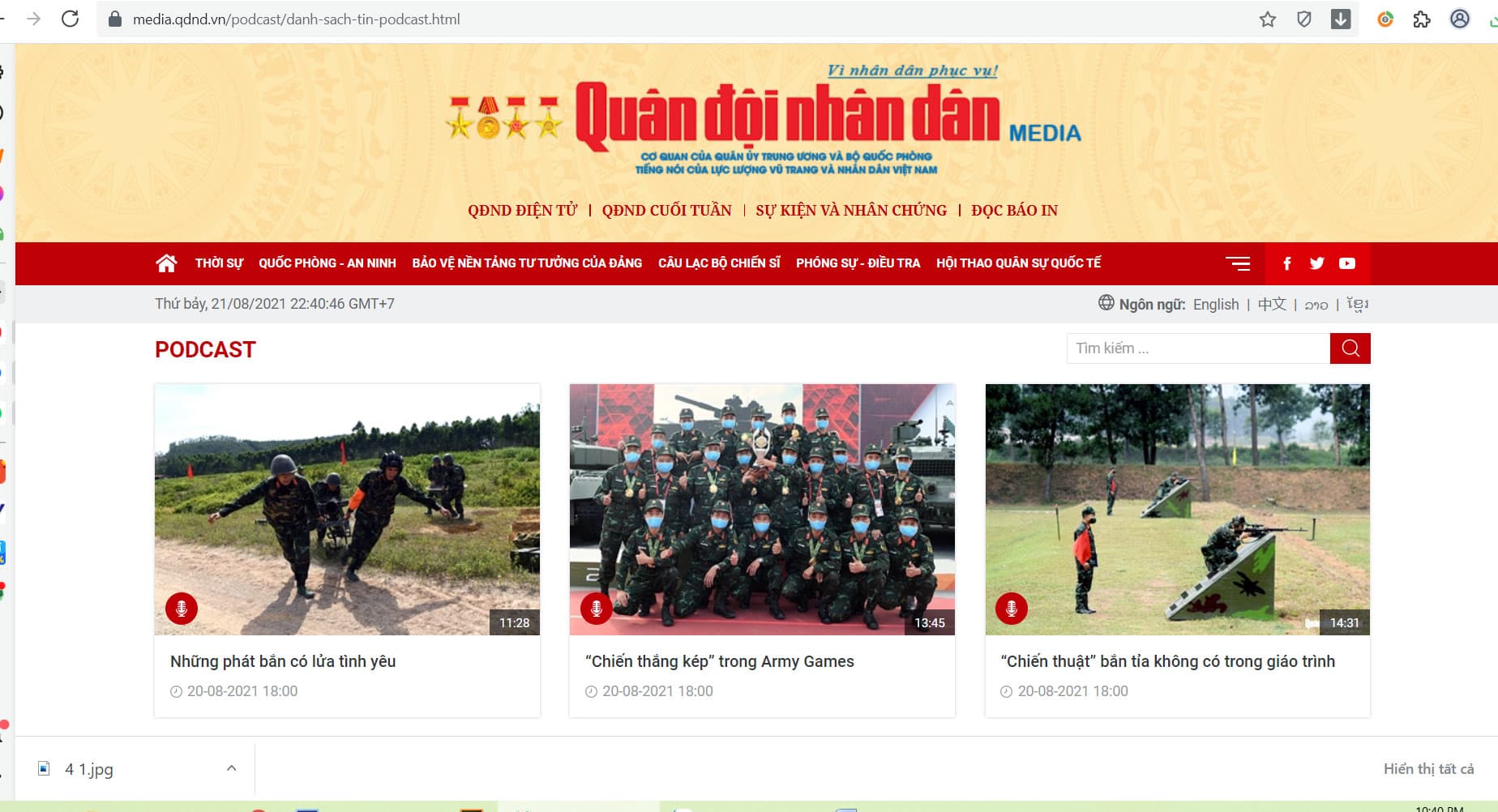Báo Quân đội nhân dân Điện tử phát triển nền tảng báo nói Podcast