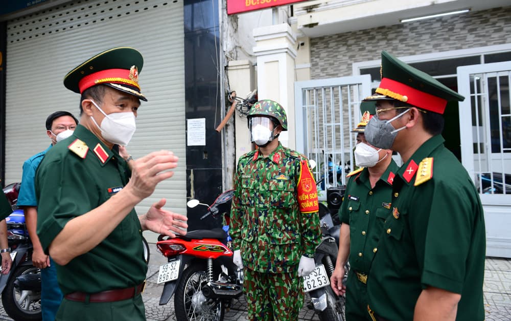 Kiểm tra công tác phòng, chống dịch Covid-19 tại quận Bình Thạnh TP Hồ Chí Minh