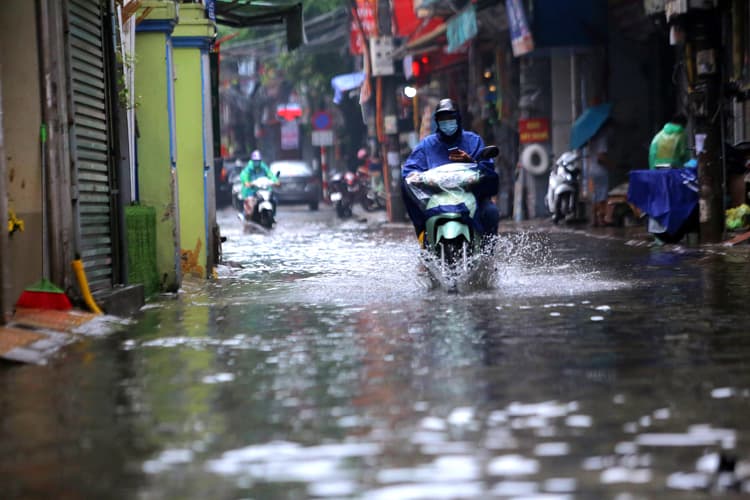 Các tỉnh ven biển Bắc Bộ, Thanh Hóa, Nghệ An có mưa to