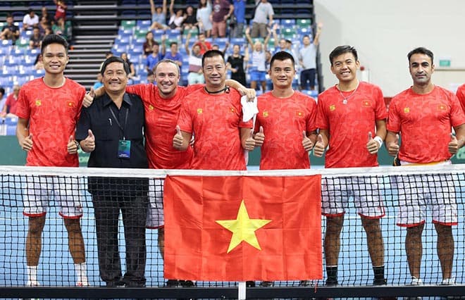 Đội tuyển quần vợt Việt Nam đoạt vé dự vòng play-off Davis Cup nhóm II thế giới