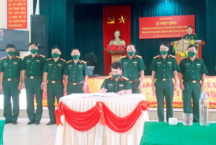 Thi đua giành “4 nhất” ở Lữ đoàn 406