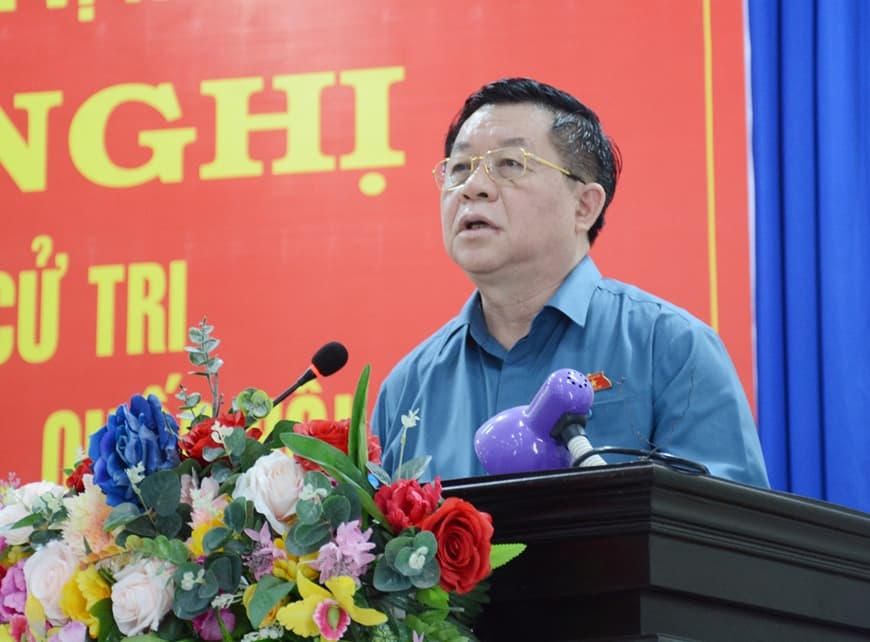 Trưởng ban Tuyên giáo Trung ương Nguyễn Trọng Nghĩa tiếp xúc cử tri Tây Ninh