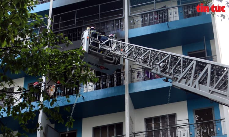 Cháy tại ký túc xá Trường Đại học Kinh tế TP Hồ Chí Minh