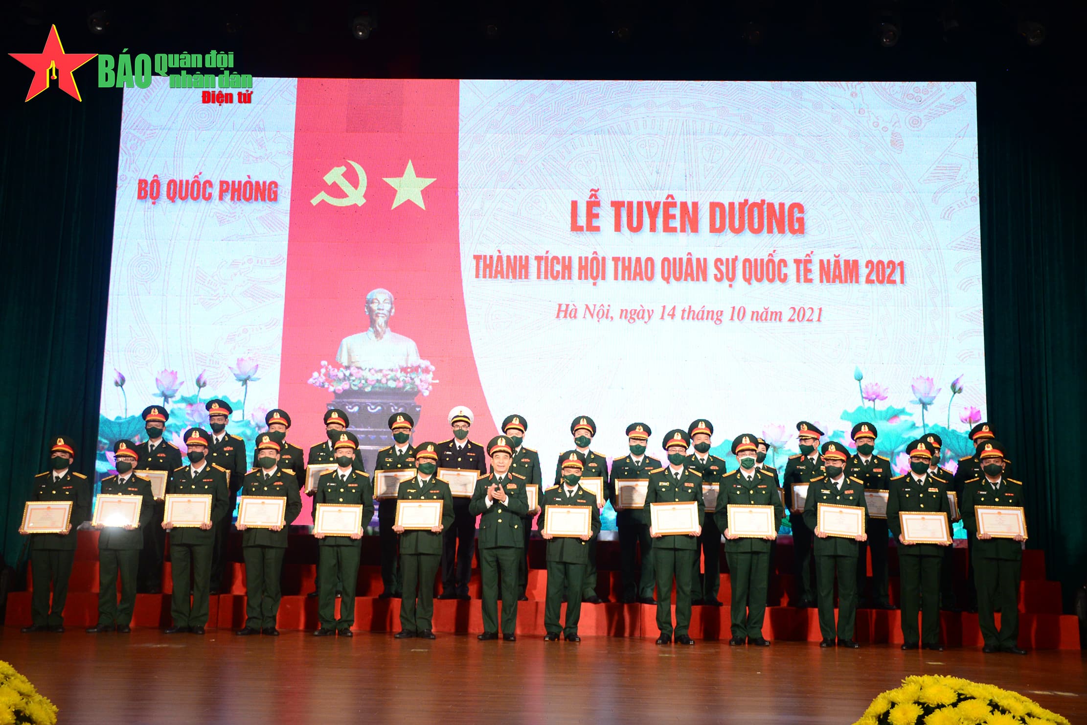 Bộ Quốc phòng tuyên dương thành tích Hội thao Quân sự Quốc tế (Army Games 2021)