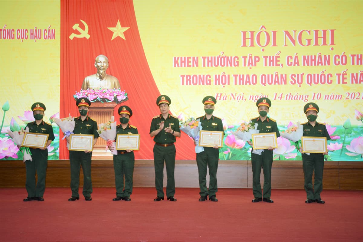 Tổng cục Hậu cần khen thưởng các tập thể, cá nhân đạt thành tích cao tại Army Games 2021