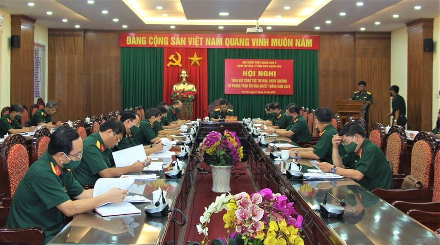 Cụm thi đua 3 tỉnh phía Nam Quân khu 5 tổng kết phong trào thi đua