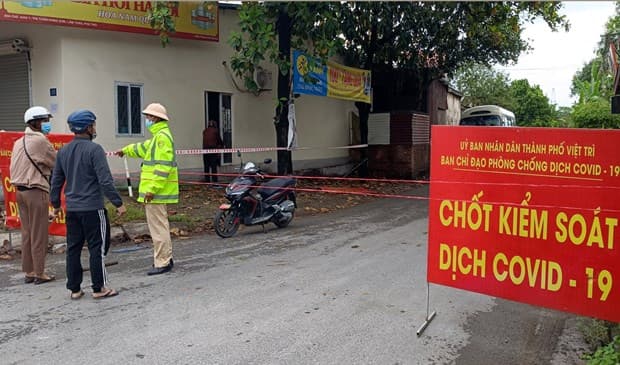 Phú Thọ dừng hoạt động 10 chốt kiểm soát dịch Covid-19 tại các cửa ngõ