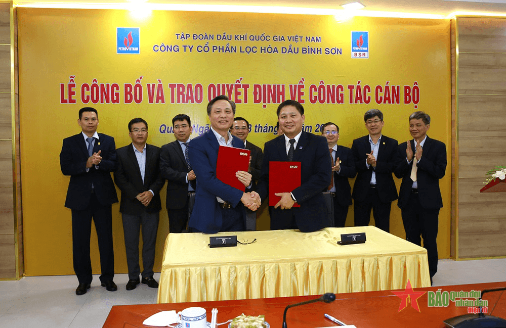Công bố quyết định bổ nhiệm Tổng giám đốc Công ty cổ phần Lọc hóa dầu Bình Sơn