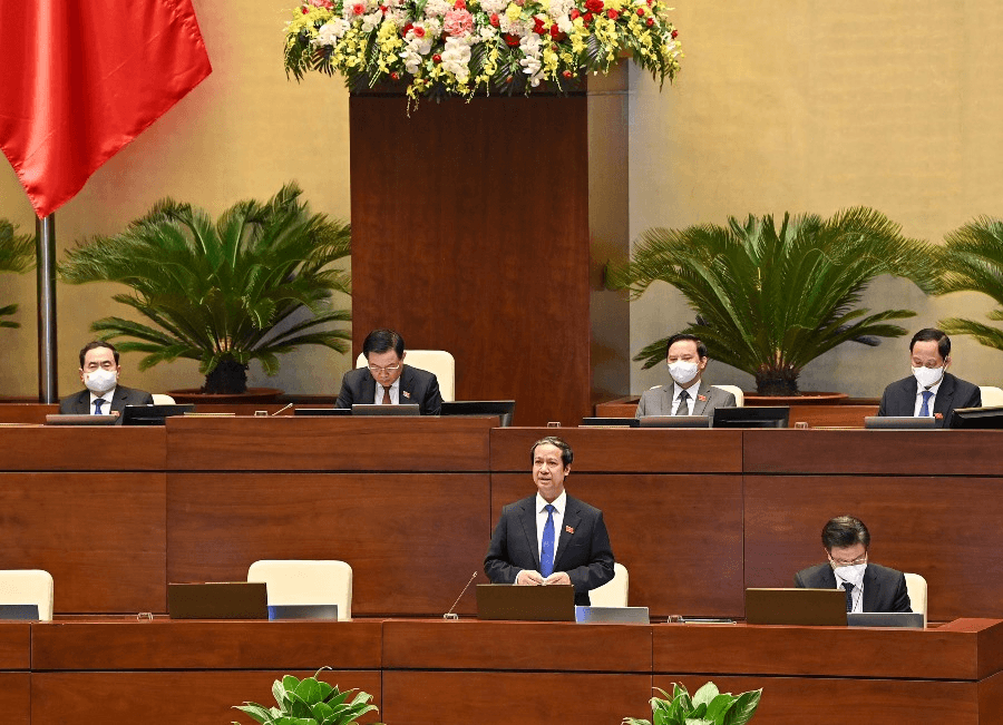 Quốc hội chất vấn Bộ trưởng Nguyễn Kim Sơn: Học trực tuyến gây ra nhiều hệ lụy và ảnh hưởng tiêu cực