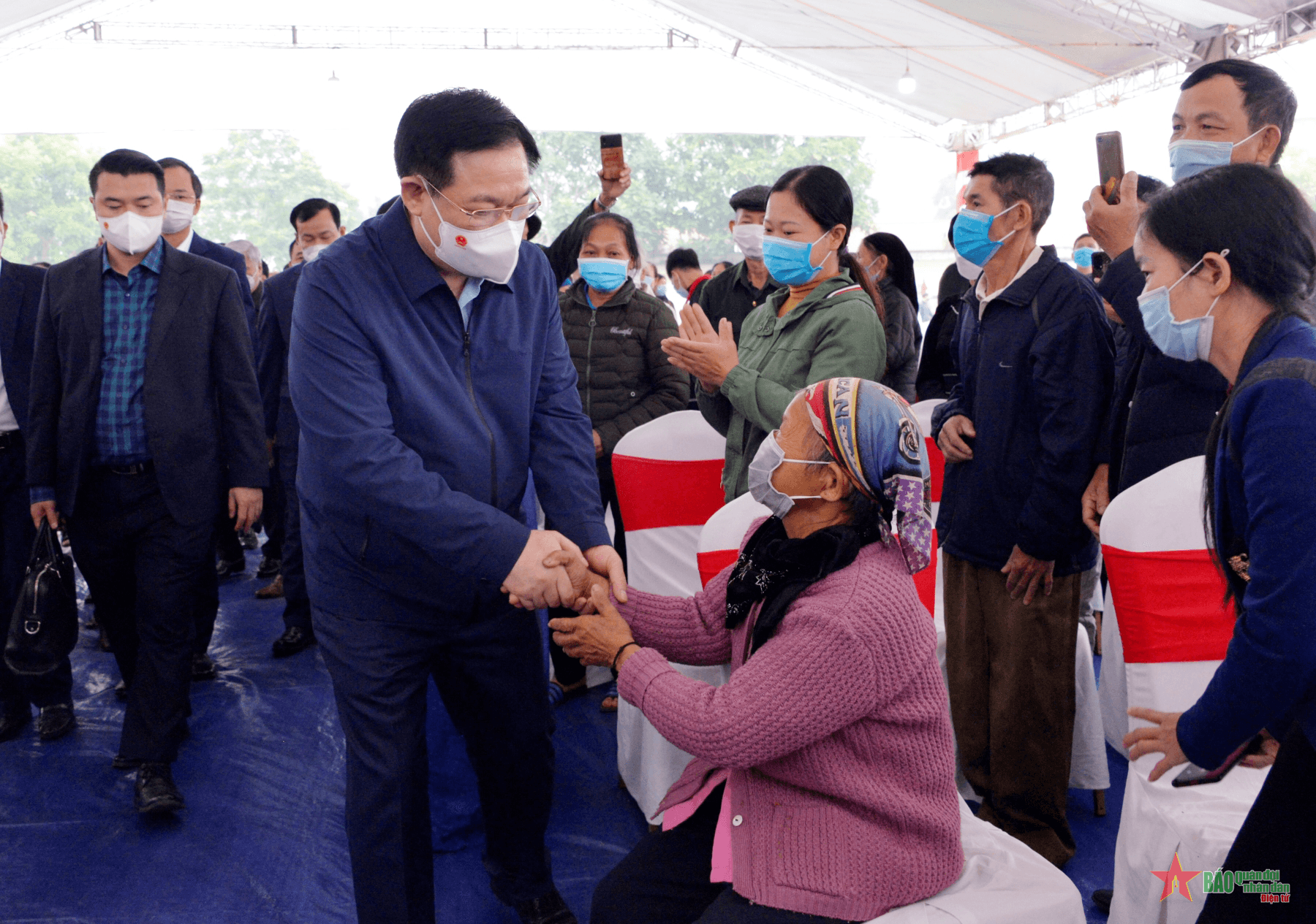 Chủ tịch Quốc hội Vương Đình Huệ dự Ngày hội Đại đoàn kết toàn dân tộc tại Thái Nguyên