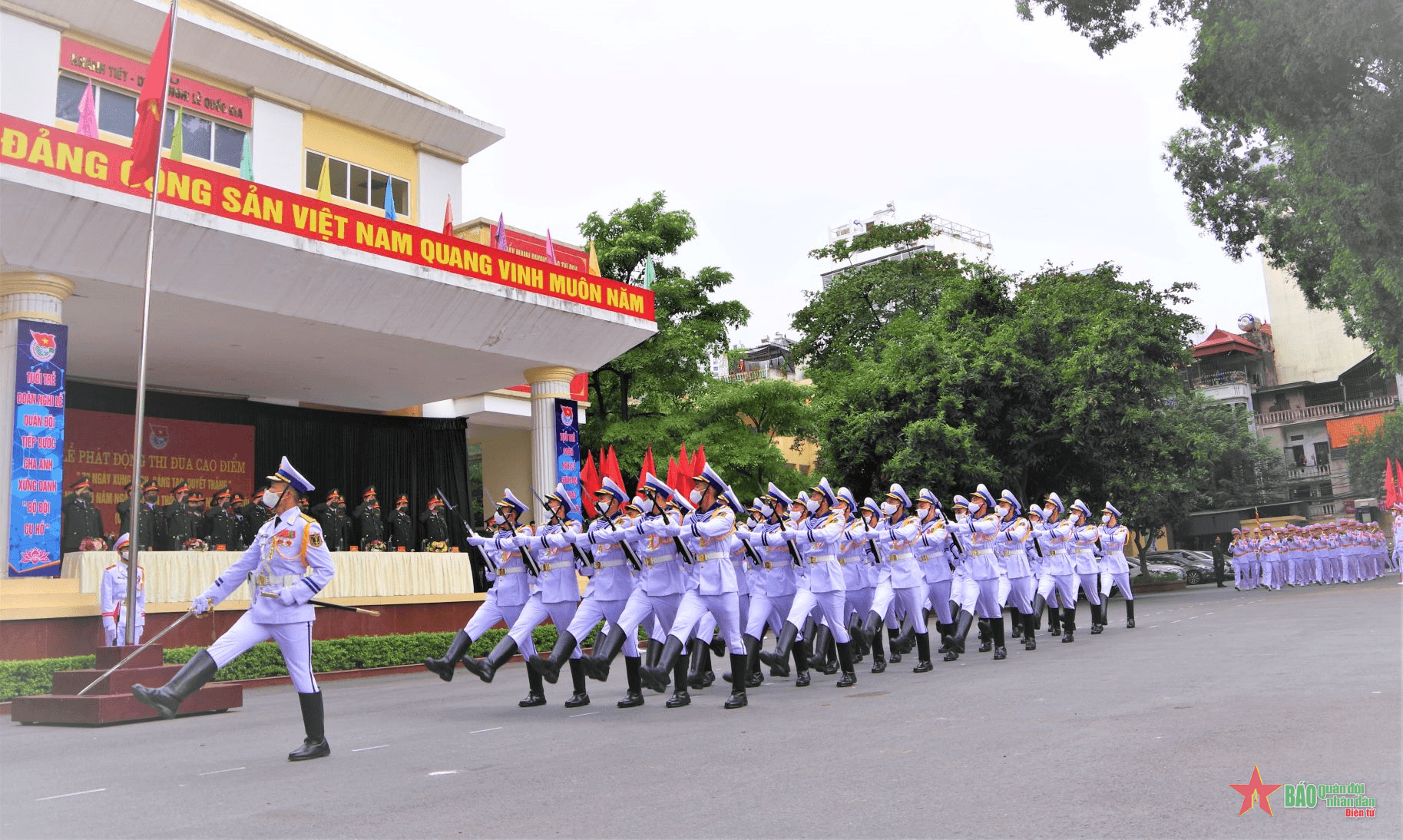 Đoàn Nghi lễ Quân đội phát động đợt thi đua cao điểm “70 ngày xung kích, sáng tạo, quyết thắng”