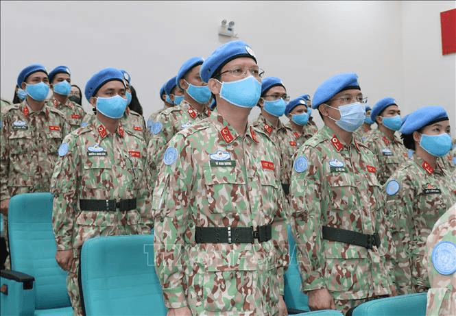 Huấn luyện thực hành cho Đội Công binh số 1 của Việt Nam tham gia hoạt động gìn giữ hòa bình