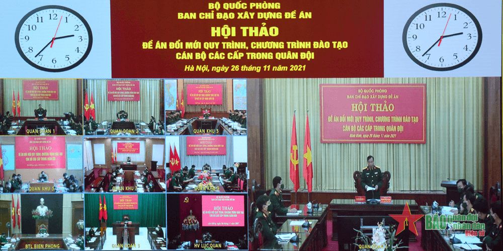 Hội thảo đổi mới quy trình, chương trình đào tạo cán bộ trong quân đội