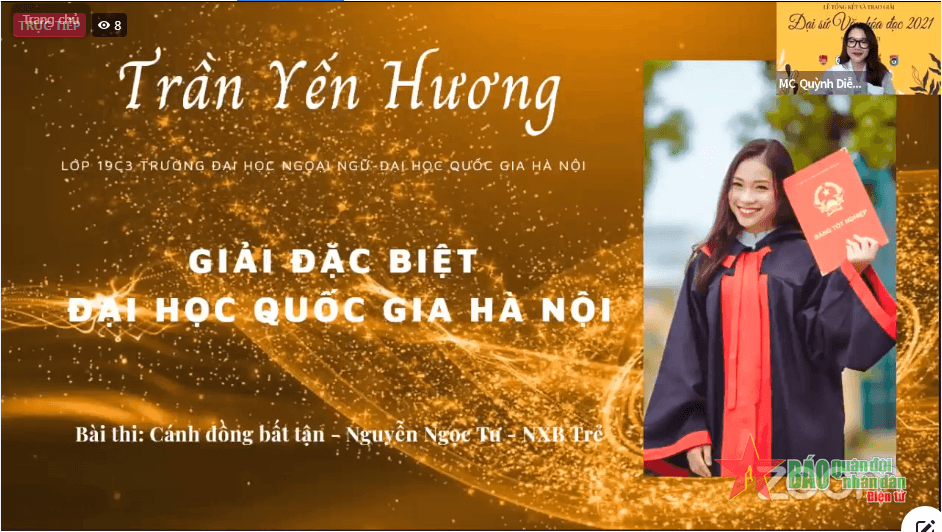 Vinh danh những đại sứ văn hóa đọc của Đại học Quốc gia Hà Nội