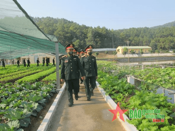 Khai mạc, chấm thi “Doanh trại chính quy, xanh, sạch, đẹp” tại Lữ đoàn Công binh 414 (Quân khu 4)