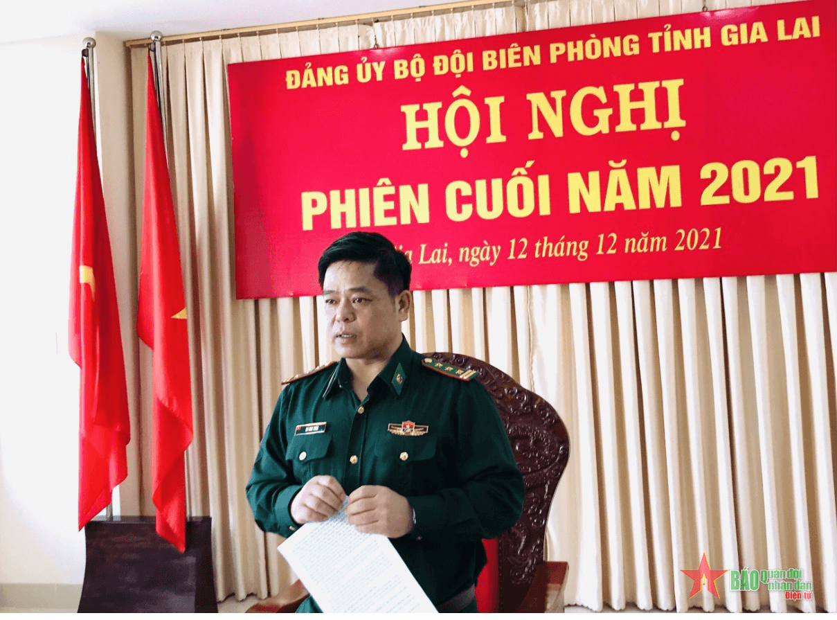 Đảng ủy Bộ đội Biên phòng tỉnh Gia Lai tổ chức Hội nghị phiên cuối năm 2021