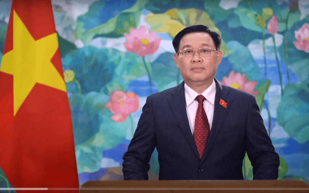 Chủ tịch Quốc hội Vương Đình Huệ phát biểu tại Phiên họp toàn thể thứ nhất của Diễn đàn nghị viện châu Á-Thái Bình Dương