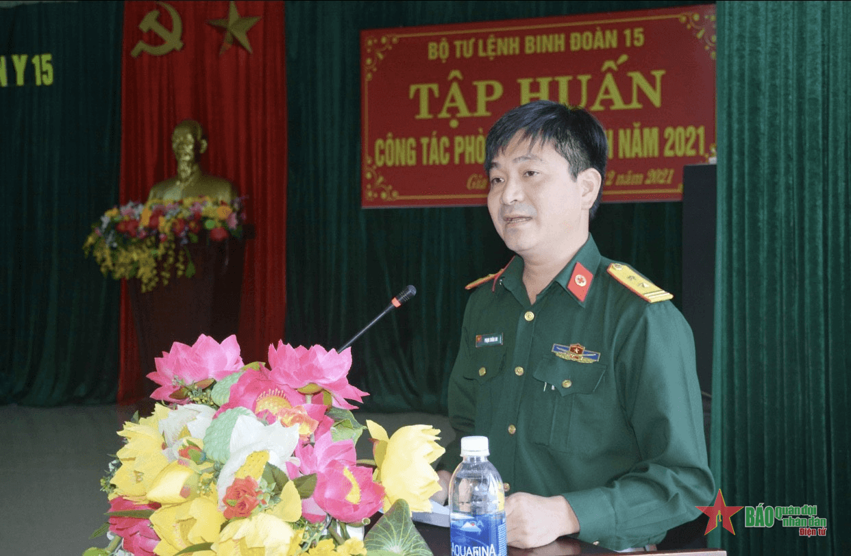 Bệnh viện Quân y 15 tập huấn công tác phòng, chống dịch Covid-19 năm 2021