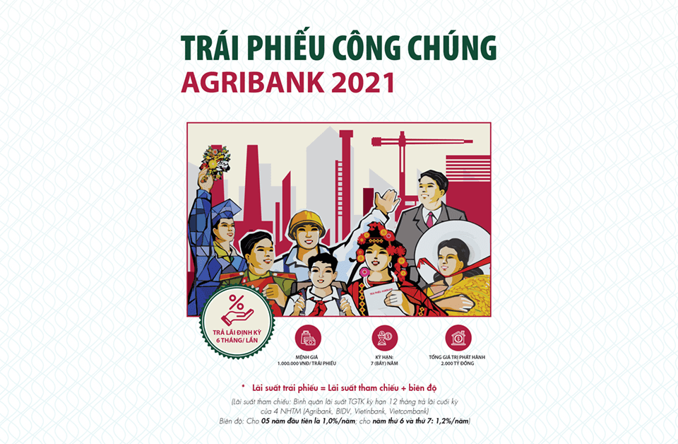 Agribank phát hành 2 nghìn tỷ đồng trái phiếu ra công chúng năm 2021