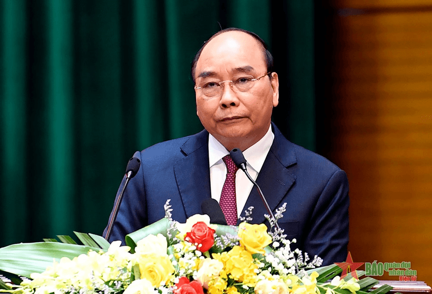 Chủ tịch nước Nguyễn Xuân Phúc dự Hội nghị Quân chính toàn quân năm 2021