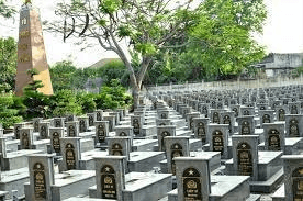 Thi hài đồng chí Nguyễn Quang Vinh an táng ban đầu tại Bàu Cỏ (Tân Châu, Tây Ninh)
