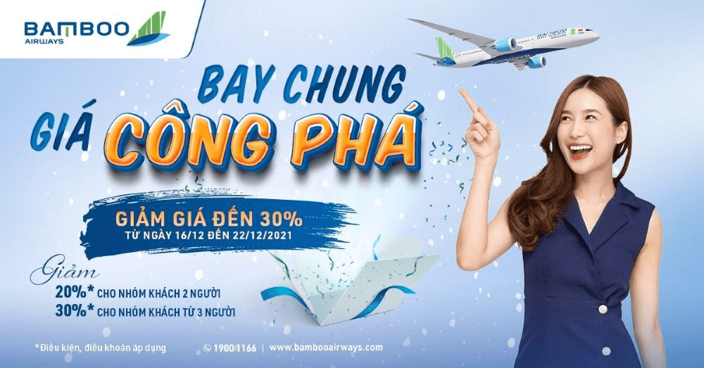 Chào đón Giáng sinh và năm mới 2022 từ Bamboo Airways
