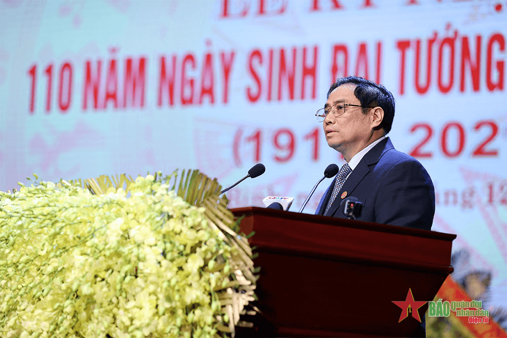 Thủ tướng Phạm Minh Chính dự Lễ kỷ niệm 110 năm Ngày sinh Đại tướng Võ Nguyên Giáp