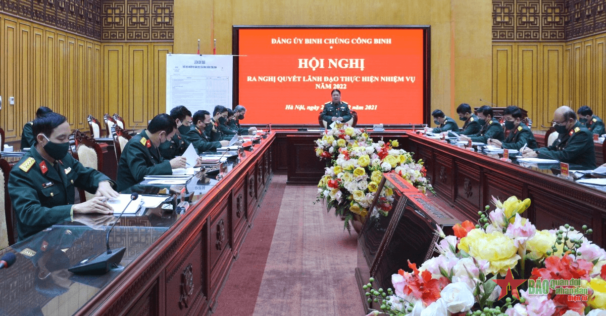 Đảng ủy Binh chủng Công binh ra nghị quyết lãnh đạo thực hiện nhiệm vụ năm 2022