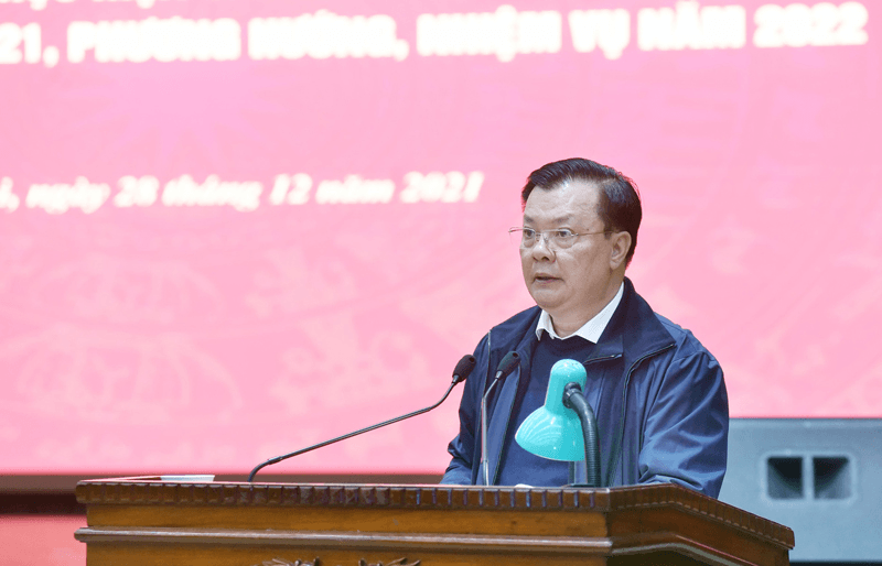 Bí thư Thành ủy Hà Nội Đinh Tiến Dũng yêu cầu tập trung nâng cao chất lượng cán bộ các cấp