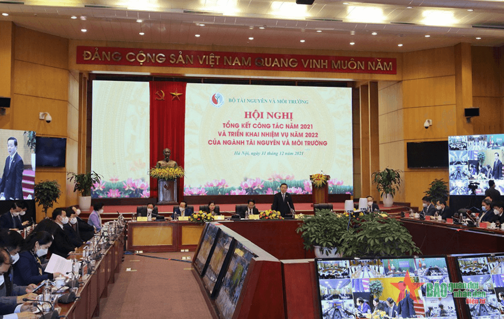 Bộ Tài nguyên và Môi trường tổng kết công tác năm 2021, triển khai nhiệm vụ năm 2022