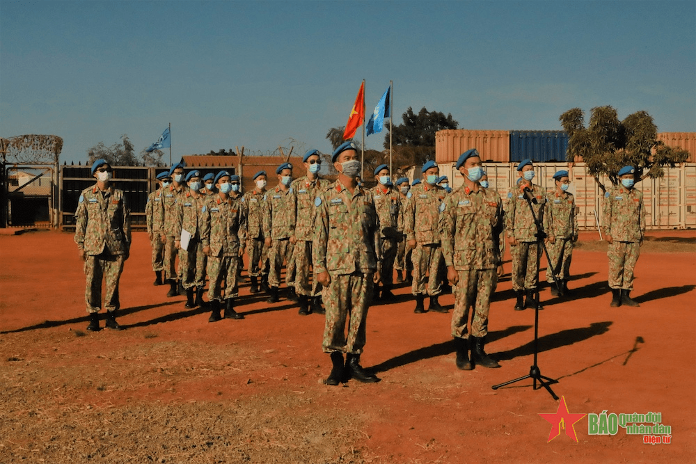 Lễ chào cờ thiêng liêng ở Nam Sudan