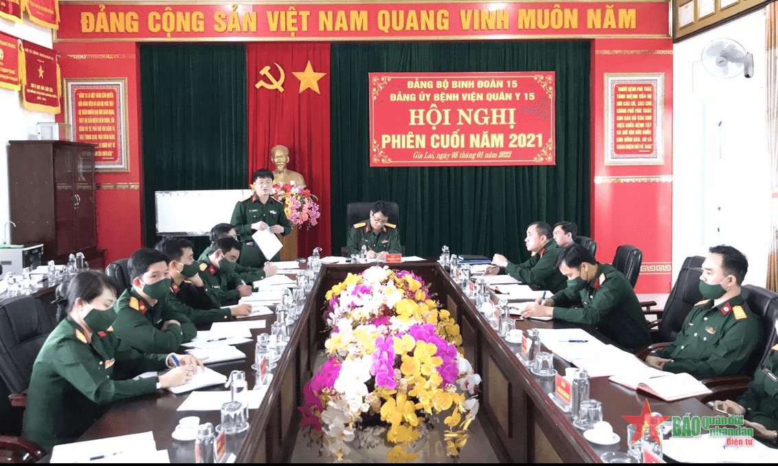 Bệnh viện Quân y 15 tổ chức hội nghị phiên cuối năm 2021