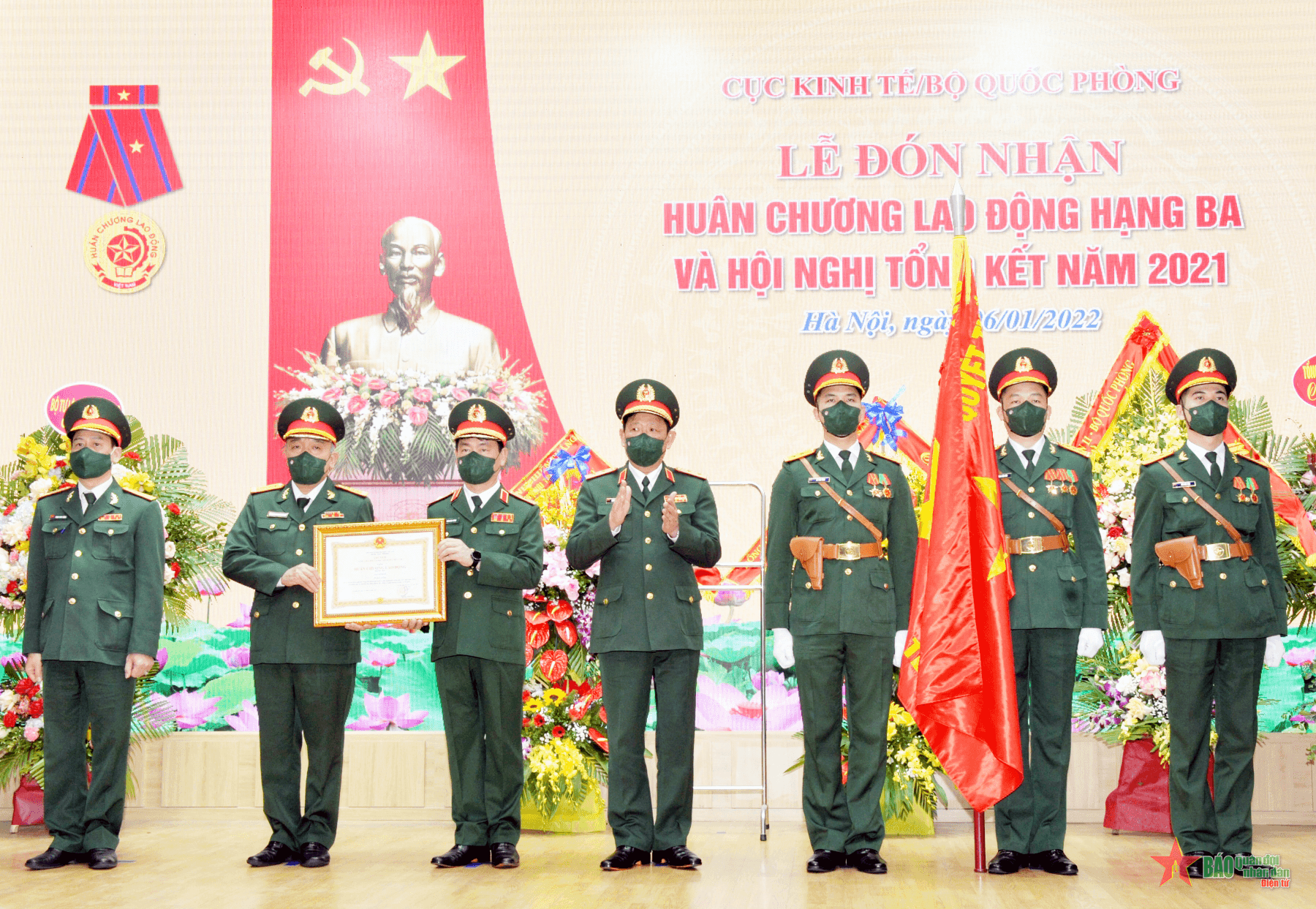 Cục Kinh tế, Bộ Quốc phòng đón nhận Huân chương Lao động hạng Ba